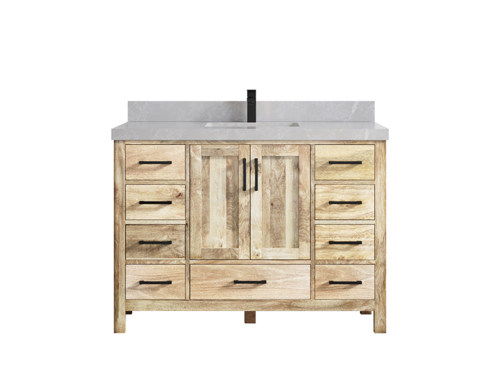 Malibu Mango Wood 48 in. W x 22 in. D Single Sink Bathroom Vanity - photo 40