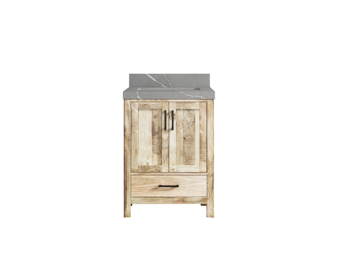 Malibu Mango Wood 24 in. W x 22 in. D Single Sink Bathroom Vanity
