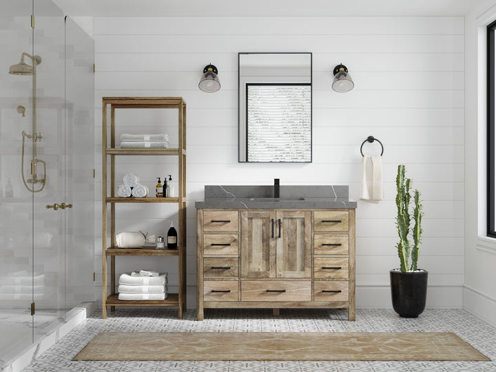 Malibu Mango Wood 48 in. W x 22 in. D Single Sink Bathroom Vanity - photo 43