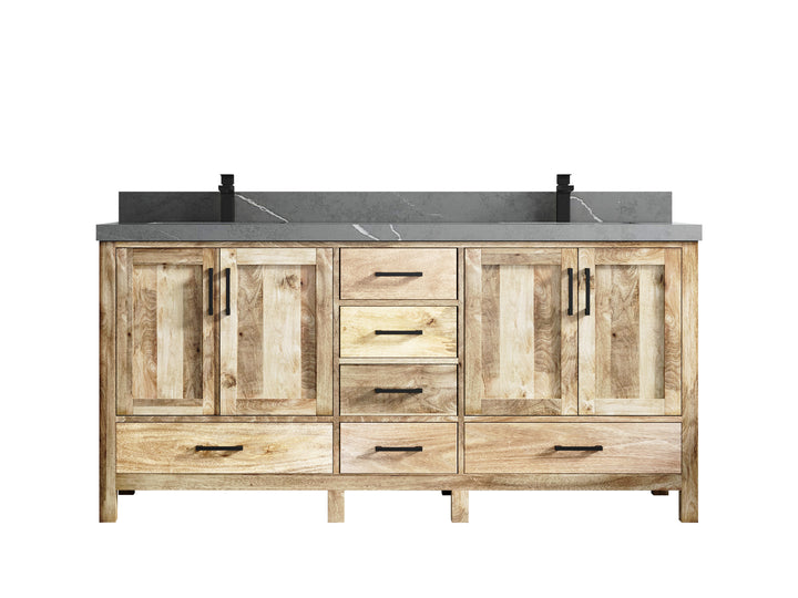 Malibu Mango Wood 72 in. W x 22 in. D Double Sink Bathroom Vanity - photo 41