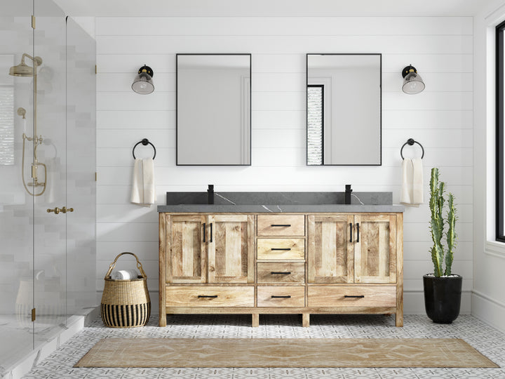 Malibu Mango Wood 72 in. W x 22 in. D Double Sink Bathroom Vanity - photo 42