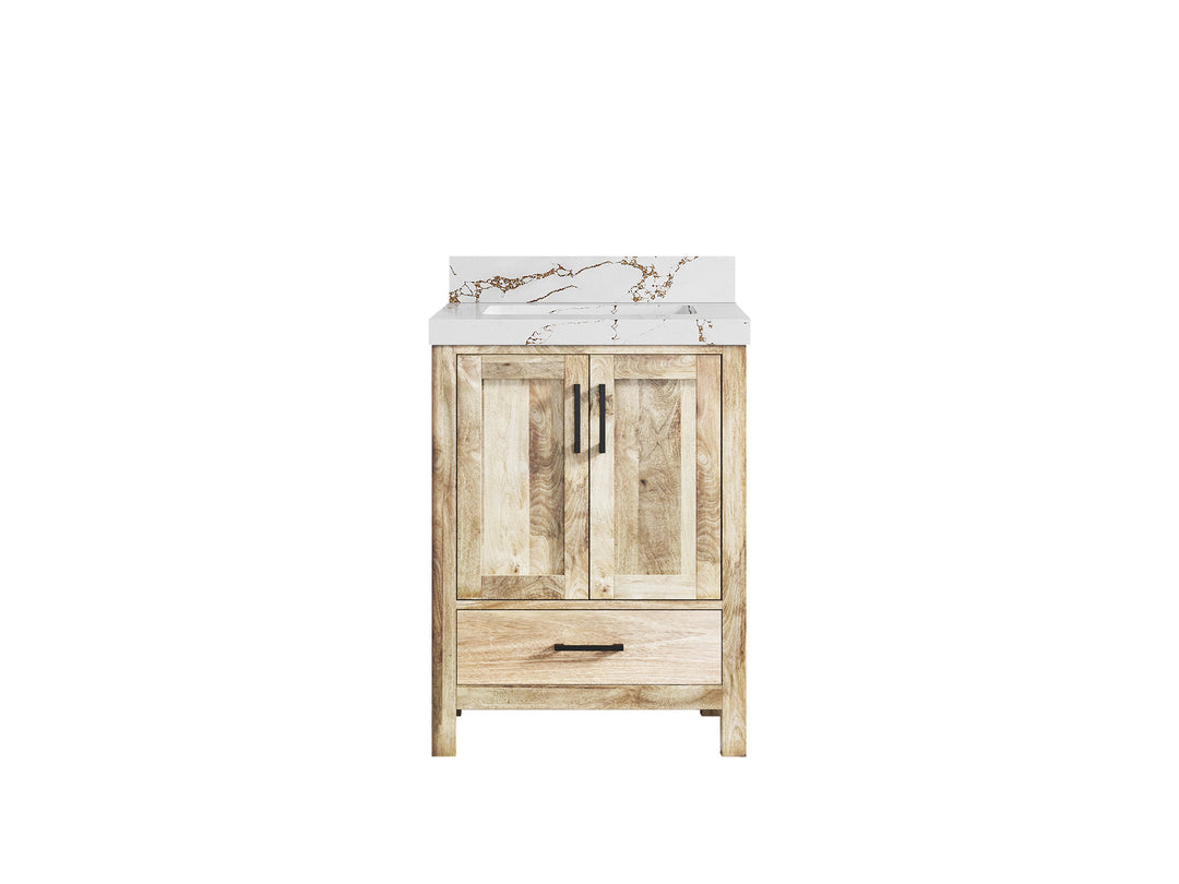 Malibu Mango Wood 24 in. W x 22 in. D Single Sink Bathroom Vanity