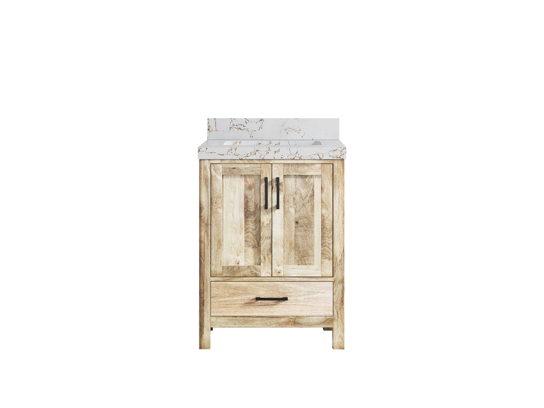 Malibu Mango Wood 24 in. W x 22 in. D Single Sink Bathroom Vanity