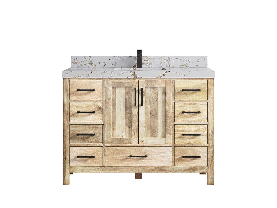 Malibu Mango Wood 48 in. W x 22 in. D Single Sink Bathroom Vanity