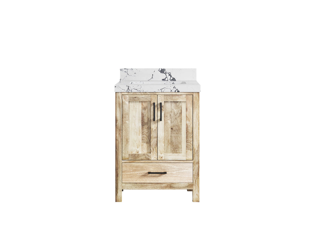 Malibu Mango Wood 24 in. W x 22 in. D Single Sink Bathroom Vanity