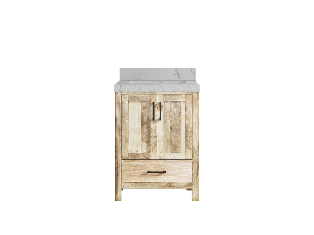 Malibu Mango Wood 24 in. W x 22 in. D Single Sink Bathroom Vanity