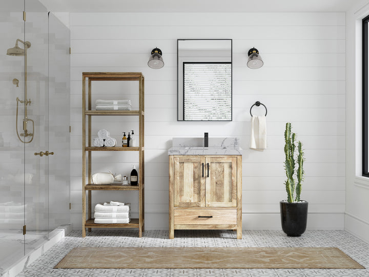 Malibu Mango Wood 30 in. W x 22 in. D Single Sink Bathroom Vanity - photo 13