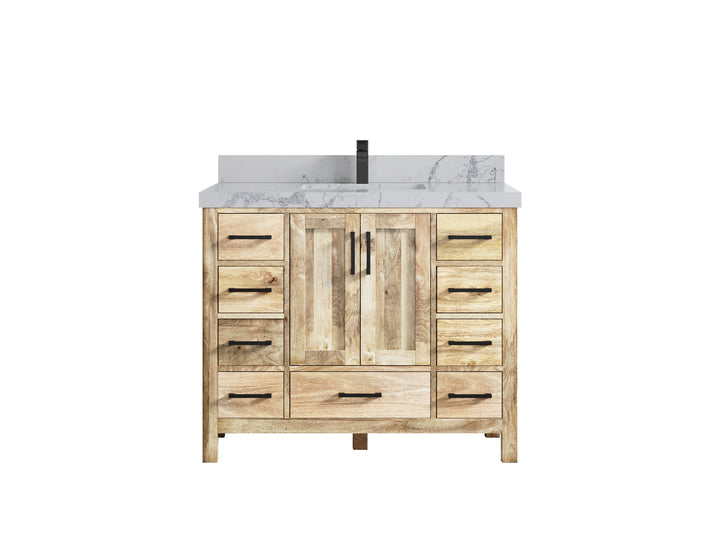 Malibu Mango Wood 42 in. W x 22 in. D Single Sink Bathroom Vanity - photo 13