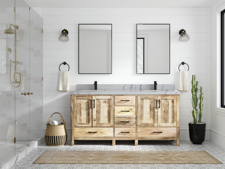 Malibu Mango Wood 72 in. W x 22 in. D Double Sink Bathroom Vanity - photo 16