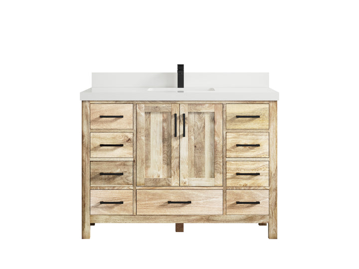 Malibu Mango Wood 48 in. W x 22 in. D Single Sink Bathroom Vanity - photo 14