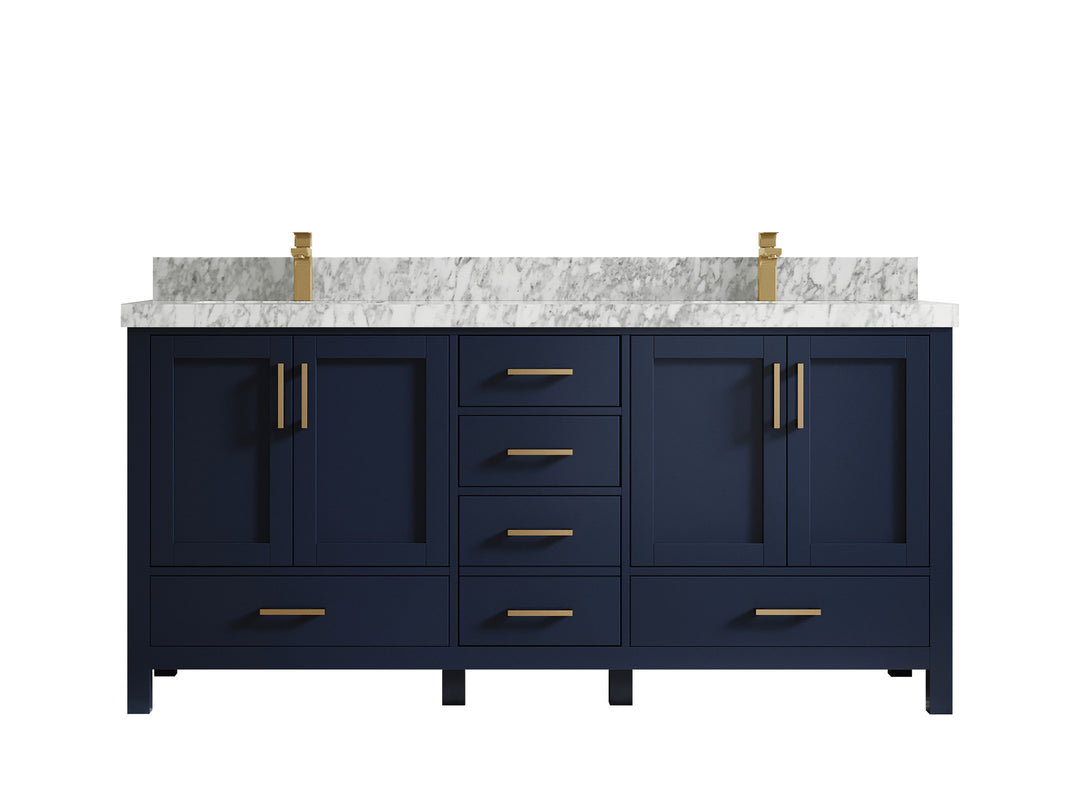 Malibu 72 in. W x 22 in. D Double Sink Bathroom Vanity