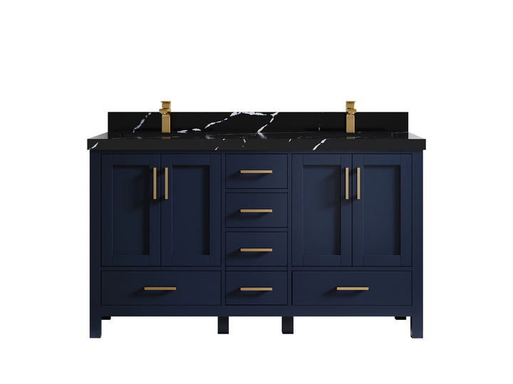 Malibu 60 in. W x 22 in. D Double Sink Bathroom Vanity - photo 9