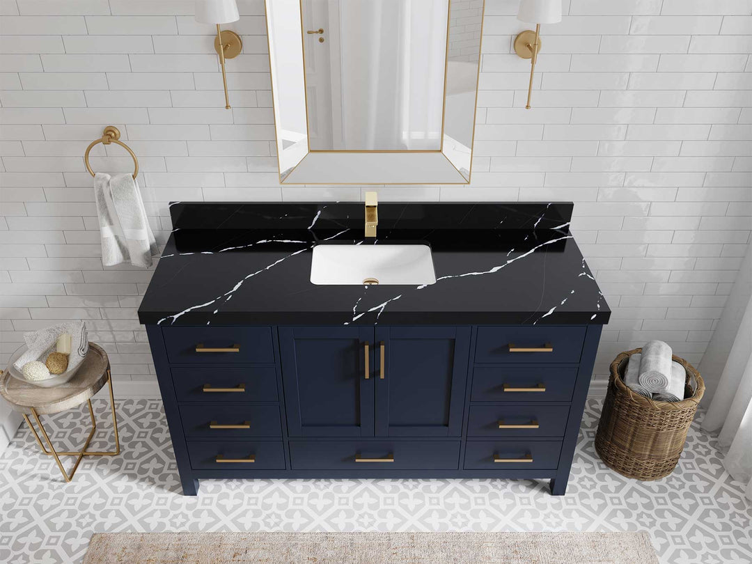 Malibu 60 in. W x 22 in. D Single Sink Bathroom Vanity