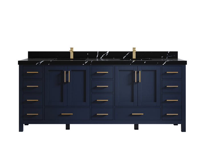 Malibu 84 in. W x 22 in. D Double Sink Bathroom Vanity - photo 9
