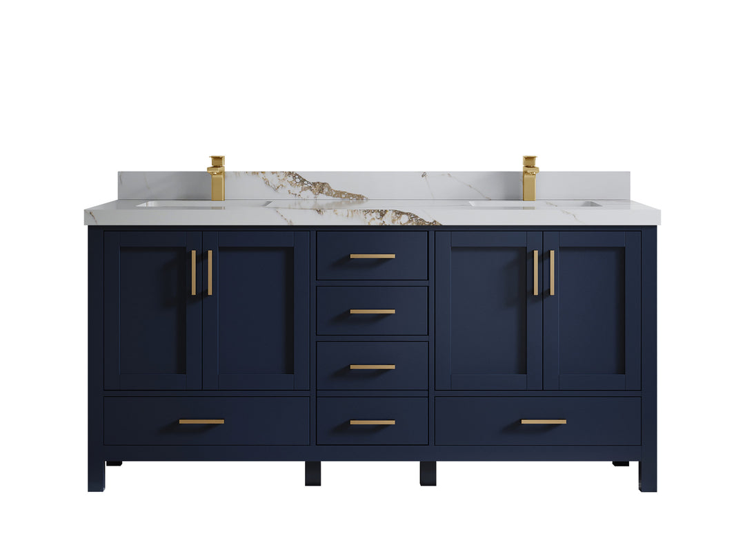Malibu 72 in. W x 22 in. D Double Sink Bathroom Vanity