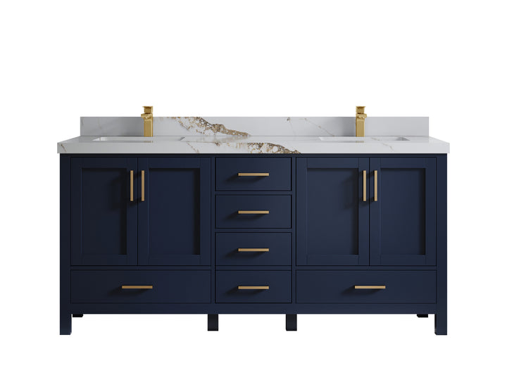 Malibu 72 in. W x 22 in. D Double Sink Bathroom Vanity - photo 15