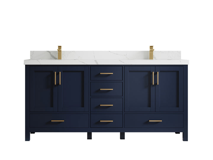 Malibu 72 in. W x 22 in. D Double Sink Bathroom Vanity - photo 17