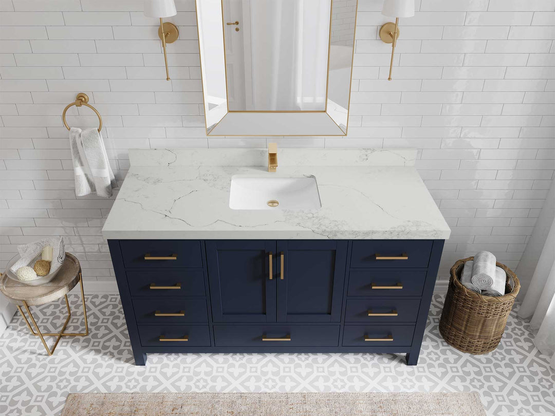 Malibu 60 in. W x 22 in. D Single Sink Bathroom Vanity