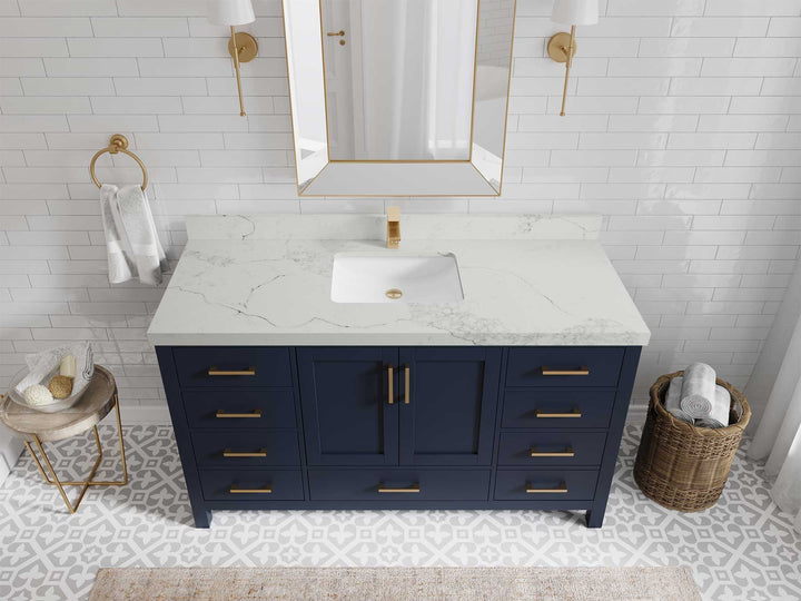 Malibu 60 in. W x 22 in. D Single Sink Bathroom Vanity - photo 18