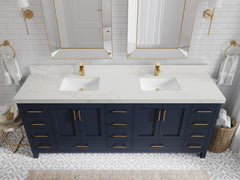 Malibu 84 in. W x 22 in. D Double Sink Bathroom Vanity - photo 18