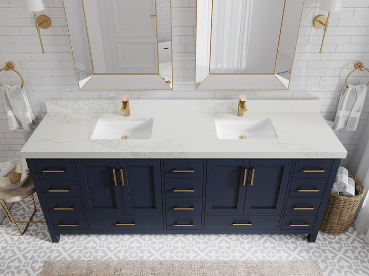 Malibu 84 in. W x 22 in. D Double Sink Bathroom Vanity - photo 18