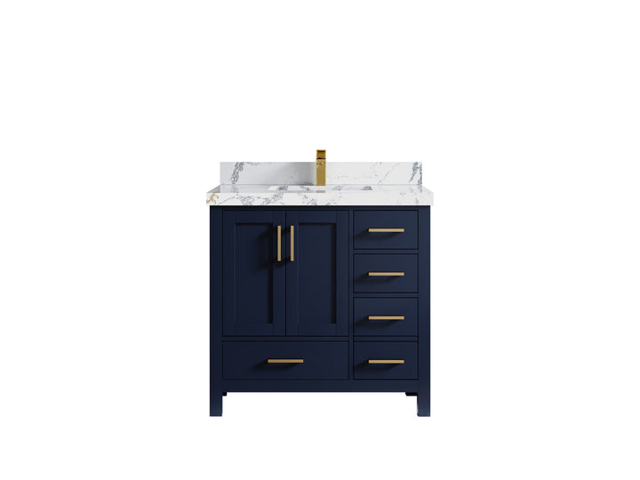 Malibu 36 in. W x 22 in. D Bathroom Vanity Center Sink - photo 21