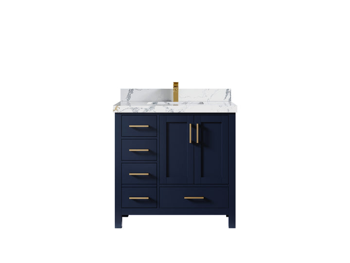 Malibu 36 in. W x 22 in. D Bathroom Vanity Center Sink 2 - photo 21