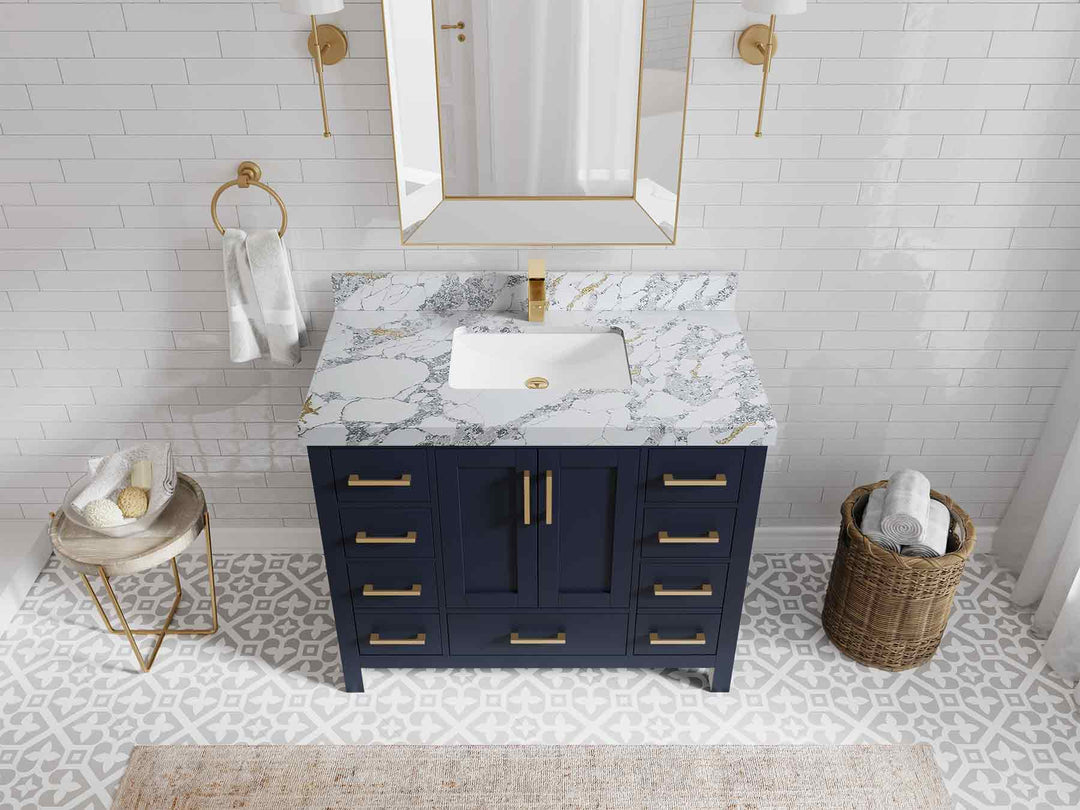 Malibu 42 in. W x 22 in. D Single Sink Bathroom Vanity