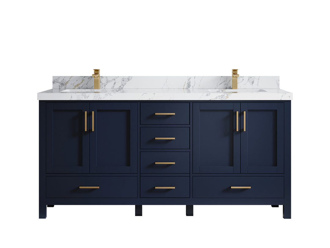 Malibu 72 in. W x 22 in. D Double Sink Bathroom Vanity