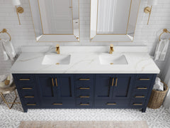 Malibu 84 in. W x 22 in. D Double Sink Bathroom Vanity - photo 20