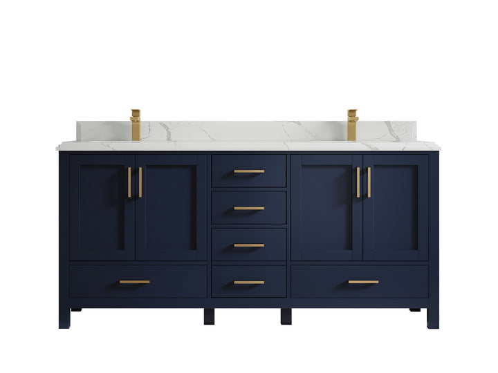 Malibu 72 in. W x 22 in. D Double Sink Bathroom Vanity - photo 25