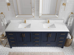 Malibu 84 in. W x 22 in. D Double Sink Bathroom Vanity - photo 24