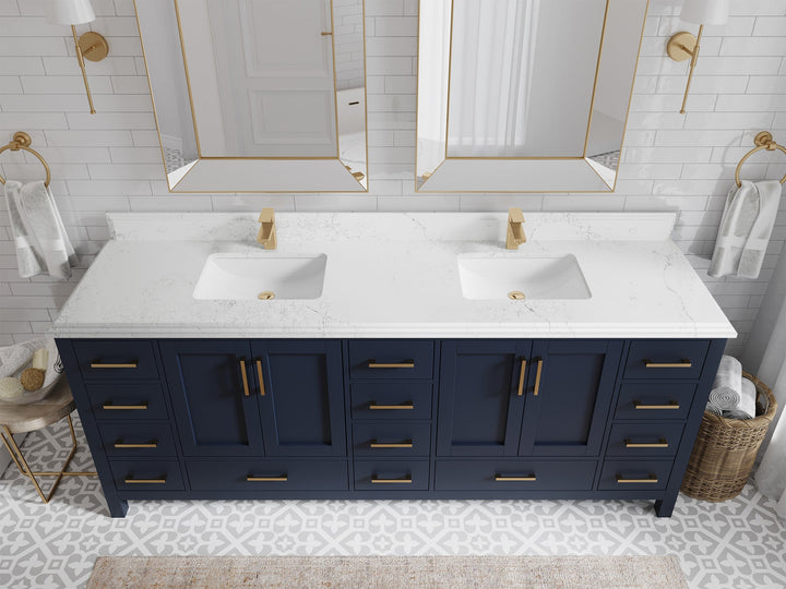 Malibu 84 in. W x 22 in. D Double Sink Bathroom Vanity - photo 24
