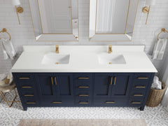 Malibu 84 in. W x 22 in. D Double Sink Bathroom Vanity - photo 26