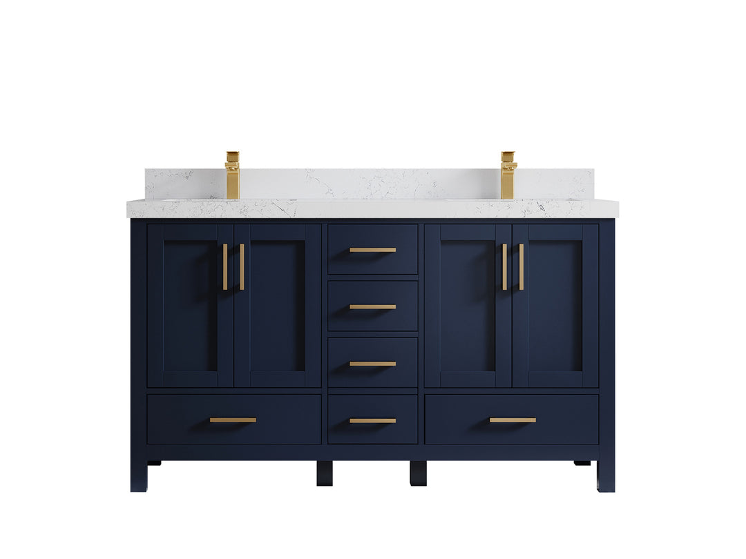 Malibu 60 in. W x 22 in. D Double Sink Bathroom Vanity