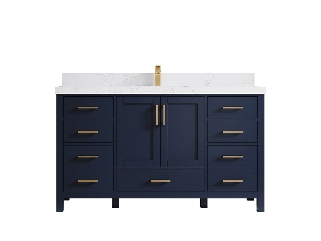 Malibu 60 in. W x 22 in. D Single Sink Bathroom Vanity