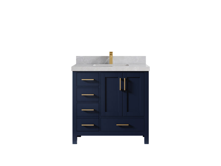 Malibu 36 in. W x 22 in. D Bathroom Vanity Center Sink 2 - photo 33
