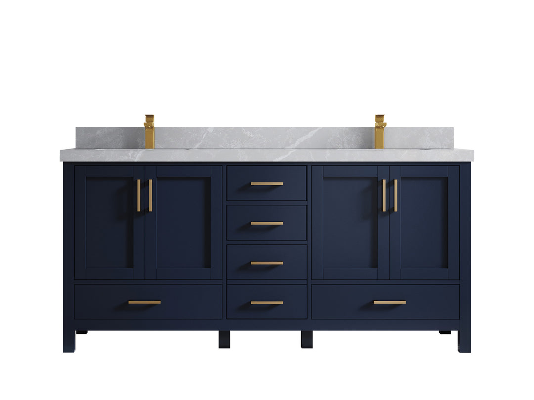Malibu 72 in. W x 22 in. D Double Sink Bathroom Vanity