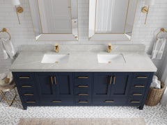 Malibu 84 in. W x 22 in. D Double Sink Bathroom Vanity - photo 30