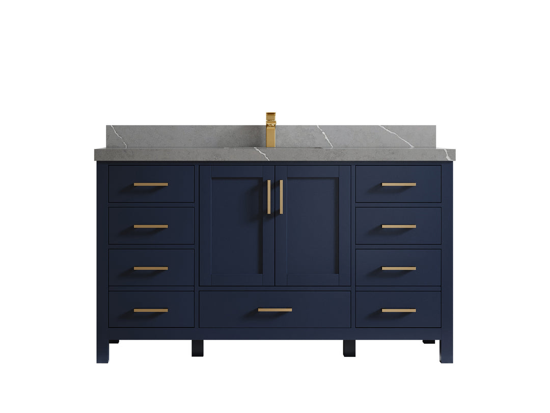 Malibu 60 in. W x 22 in. D Single Sink Bathroom Vanity
