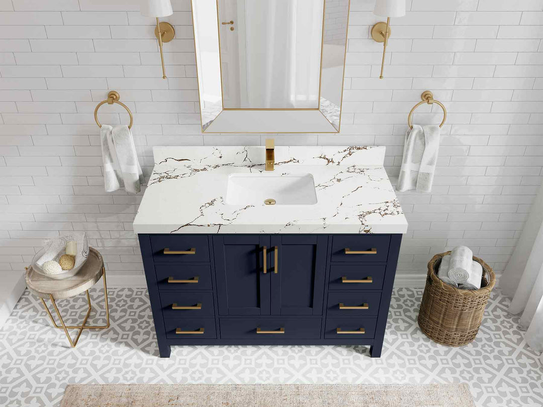 Malibu 48 in. W x 22 in. D Single Sink Bathroom Vanity