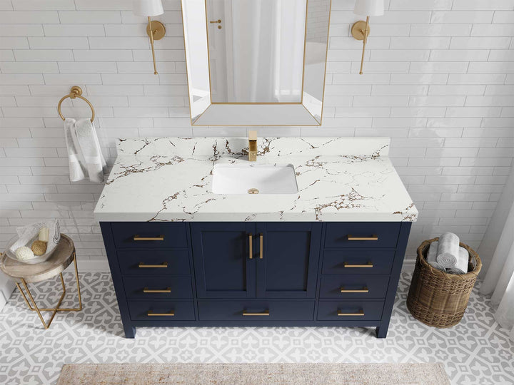 Malibu 60 in. W x 22 in. D Single Sink Bathroom Vanity - photo 36