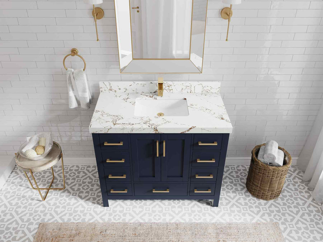 Malibu 42 in. W x 22 in. D Single Sink Bathroom Vanity