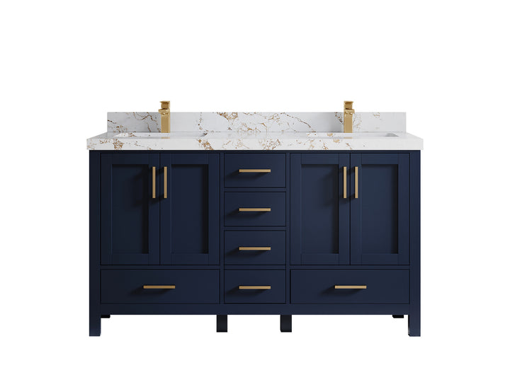 Malibu 60 in. W x 22 in. D Double Sink Bathroom Vanity - photo 41