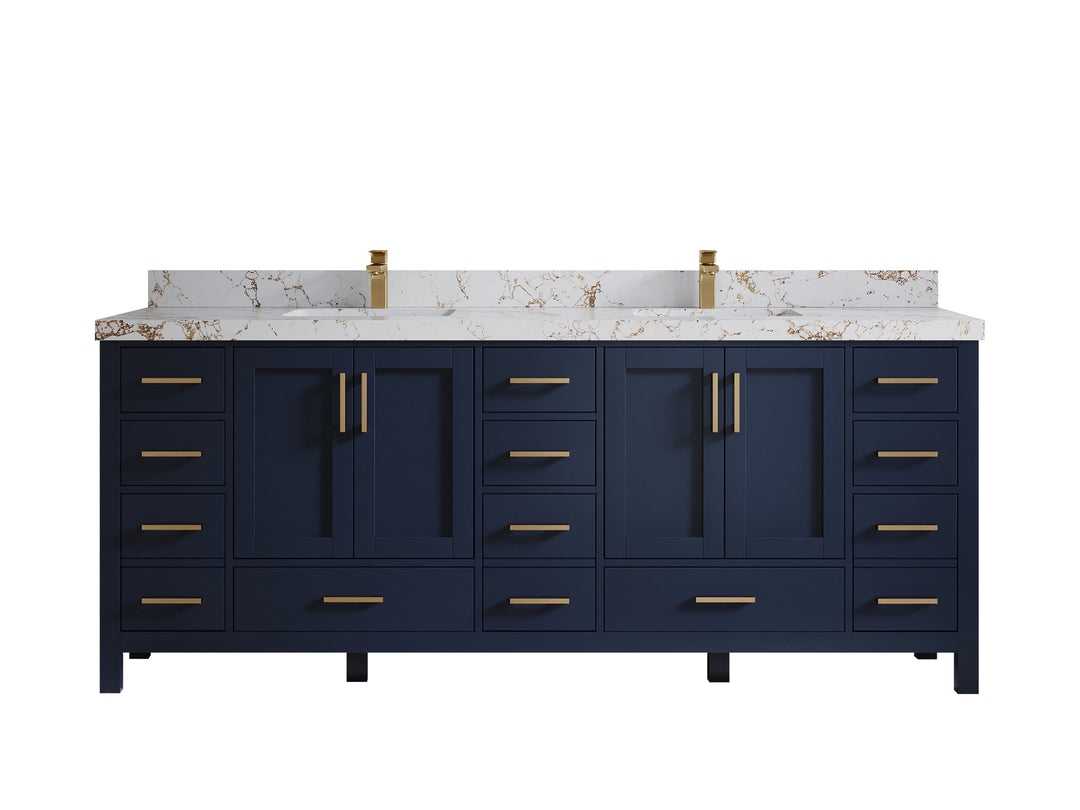 Malibu 84 in. W x 22 in. D Double Sink Bathroom Vanity