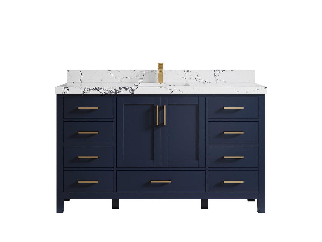 Malibu 60 in. W x 22 in. D Single Sink Bathroom Vanity