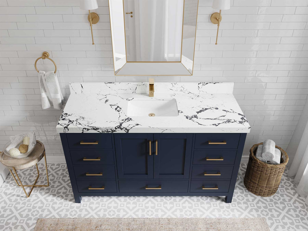 Malibu 60 in. W x 22 in. D Single Sink Bathroom Vanity