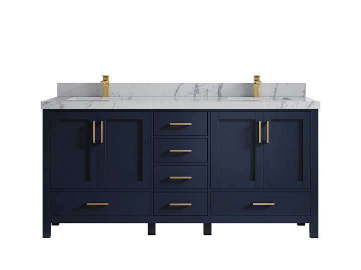 Malibu 72 in. W x 22 in. D Double Sink Bathroom Vanity - photo 43