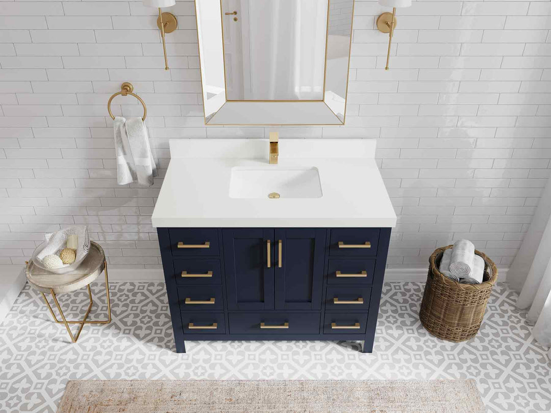 Malibu 42 in. W x 22 in. D Single Sink Bathroom Vanity