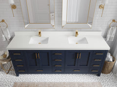 Malibu 84 in. W x 22 in. D Double Sink Bathroom Vanity - photo 42